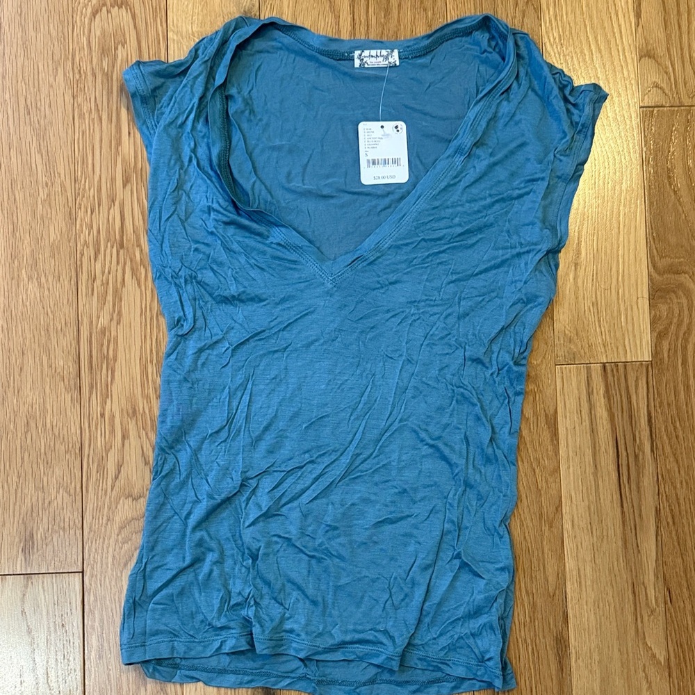 Teal V-Neck Women's Tee
